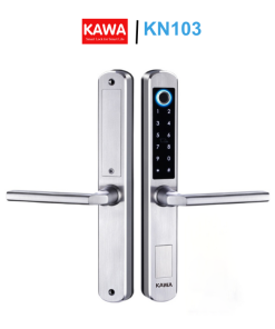 Khóa cửa nhôm kính vân tay Kawa KN103 - (Màu đen)